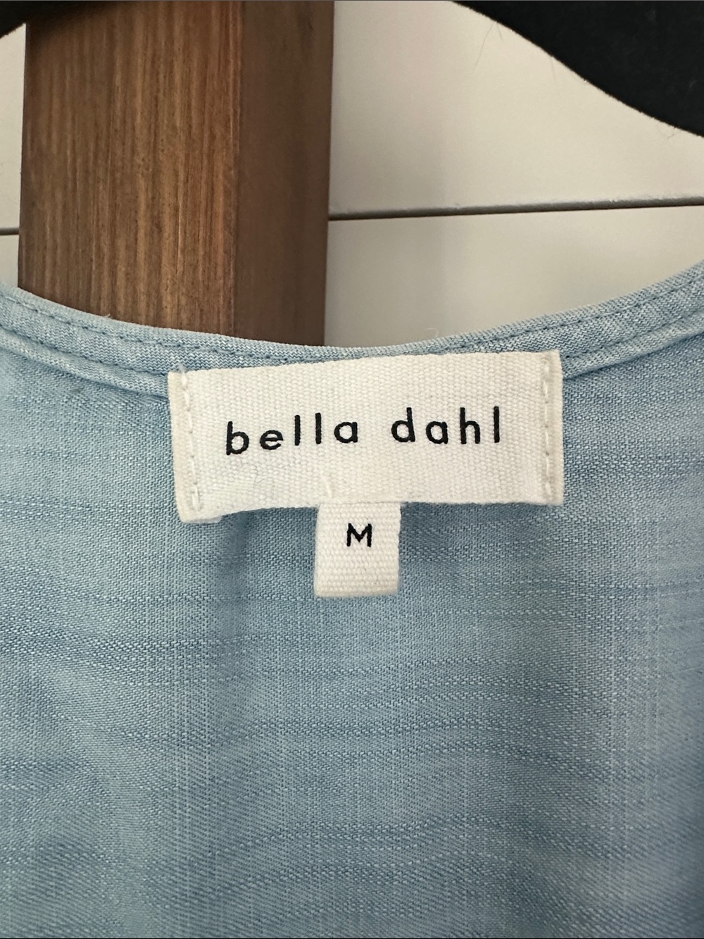 Bella Dahl Light Denim Button Front
Jumpsuit with Tie Waist EUC - Picture 2 of 5